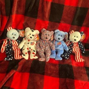 U.S.A. BEARS TY Beanie Babies